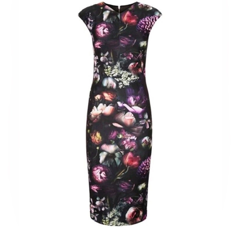 Ted Baker London Raisie Floral Sheath Body-Con Dress